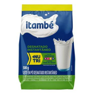 Imagem de Leite Pó Instantâneo Desnatado Itambé Pacote 500g Embalagem Econômica