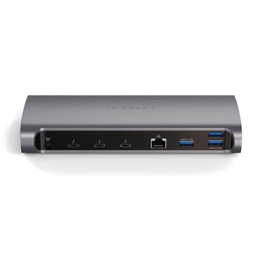 Imagem de Satechi Thunderbolt 4 Dock 11 em 1. 3 portas Thunderbolt 4, 3 portas USB-A 3.2, porta USB-A 2.0, leitor de cartão SD, GbE, conector de áudio. Tomada Americana. Compatível con MacBook M2/M1