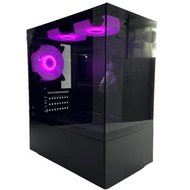 Imagem de Gabinete, case para computador Aquário PIXXO CG200B com 03 Fans Inclusa - M-ATX