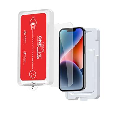 Imagem de FLOLAB Capa Protetora De Tela Nanoarmour Onetime Para Iphone 14 Plus/13 Pro Max, O Melhor Vidro Temperado - Durável, Suave Como Manteiga, Fácil Instalar (Sem Poeira)