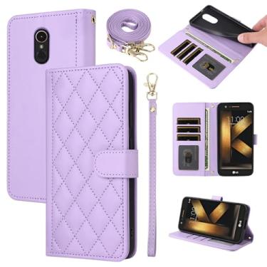 Imagem de Furiet Argyle Capa carteira para LG K20/K20 Plus/K20 V/Harmony/V5/K10 2017/Grace LTE com alça de pulso alça de ombro slots para cartões, capa de telefone para LGK20Case LGK20Plus LGK20V K20V K 20 20K