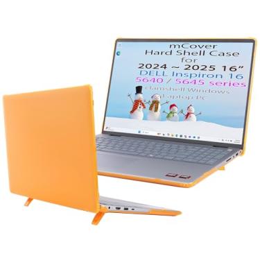 Imagem de mCover Capa compatível apenas com laptop Dell Inspiron 16 5640 série 5645 de 16 polegadas 2024 ~ 2025 (NÃO serve para nenhum outro modelo Dell) - laranja