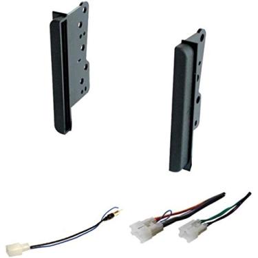 Imagem de Kit de instalação de painel estéreo de carro premium, chicote de fios, adaptador de antena para instalar um rádio de reposição Double Din para veículos selecionados Scion, Toyota, Subaru - Veja