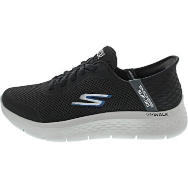 Imagem de Skechers Tênis masculino Hands Free Slip-Ins: Go Walk Flex Hands Up, Preto/cinza, 39