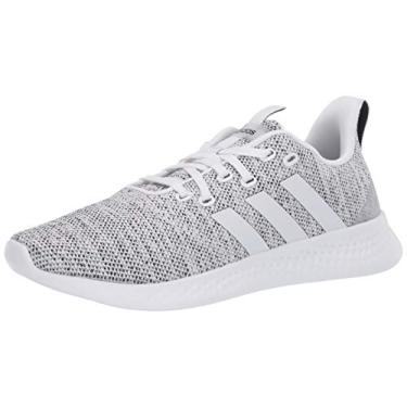Imagem de adidas Tênis de corrida feminino Puremotion, Preto/branco/branco, 9.5