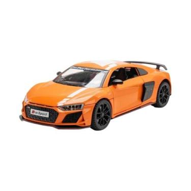 Imagem de Carro De Liga Metálica R8 V10 Escala 1:24 Para Meninos, Modelo De Carr
