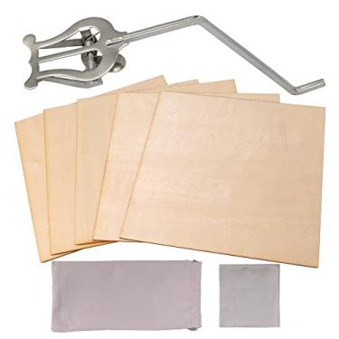 Imagem de Yibuy 6 peças de suporte de música para saxofone 4 x 4 mm e folhas de cortiça 200 x 200 x 1,5 mm