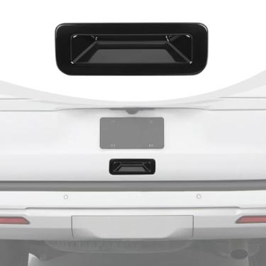 Imagem de RAZPOY Acabamento da tampa do puxador da porta traseira preta compatível com acessórios Ford Expedition 2022-2024