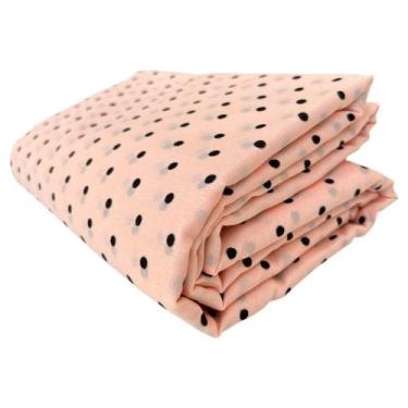 Imagem de Lençol Casal De Bolinha Sem Elástico Avulso Cobertor De Dormir - Comer