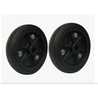 Imagem de 2 Peças Roda 8 Polegadas Suporta até 100KG Ideal P/Carrinho De Feira