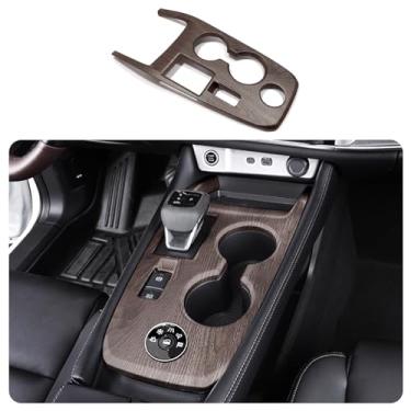 Imagem de KELEIMAI Acessórios Para Carro Adequados Nissan New Rogue 2021 2022 2023 2024 Interior Manopla De Câmbio Console Painel Guarnição Porta-Copos Moldura Capa (Estilo B: Madeira Pêssego) 1 Peça Abs