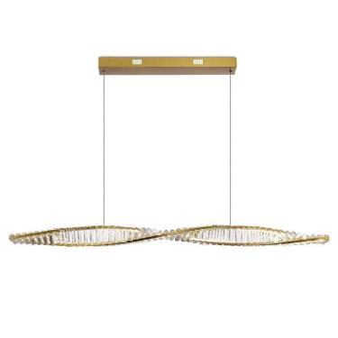 Imagem de Pendente Moderno Dourado Vougue 1,20M Led 3000K Mais Luz