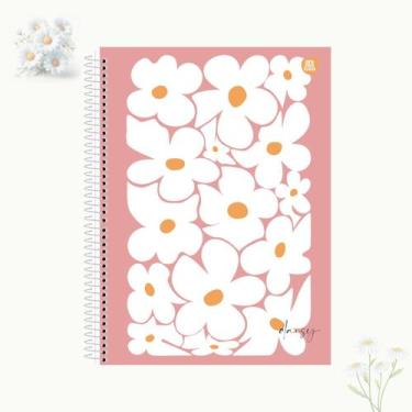 Imagem de Caderno 1 Matéria Capa Dura Daisy 80 Folhas Animativa