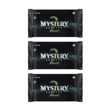 Imagem de 3 Packs MTG Draft Booster Pack Lot MTG Mystery Booster 2