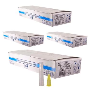 Imagem de Kit 400Un Agulha 13X0,30Mm 30G Para Intradermoterapia Sr