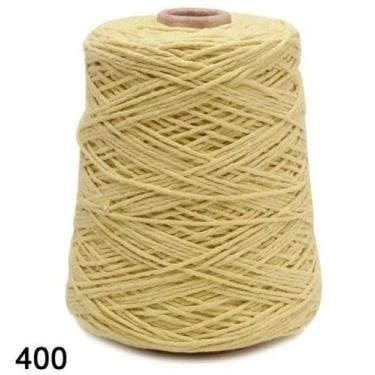 Imagem de Barbante fio 8 600 gr cor 400 amarelo bebê euroroma 457 metros