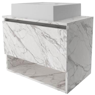 Imagem de Gabinete de Banheiro 60 cm 1 Porta com Cuba Valente