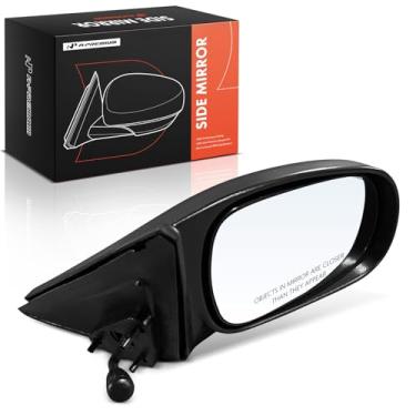 Imagem de A-Premium Espelho retrovisor manual do lado do passageiro - compatível com Honda Civic 1996 1997 1998 1999 2000 - Espelho retrovisor externo externo não aquecido não dobrável texturizado preto