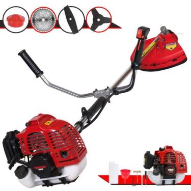 Imagem de Máquina de Cortar Grama Kawashima KW52-L À Gasolina 52cc 2T 2,5HP de P