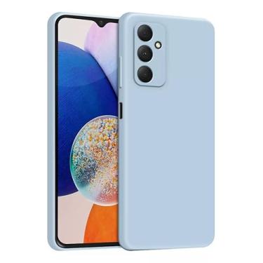 Imagem de Capa Capinha Compatível Samsung_ A56 5G Proteção Aveludado Premium (AZUL BEBE)