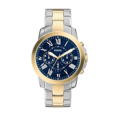 Imagem de Fossil Relógio masculino Grant cronógrafo de aço inoxidável em dois tons (modelo: FS6132)