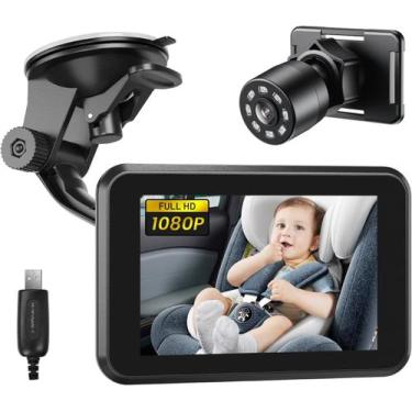 Imagem de Câmera de carro de bebê Itomoro USB Plug 4.3 HD Night Vision