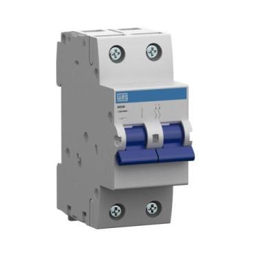 Imagem de Minidisjuntor mdw-b16-2 16a bipolar curva b 10076414 - WEG 7990