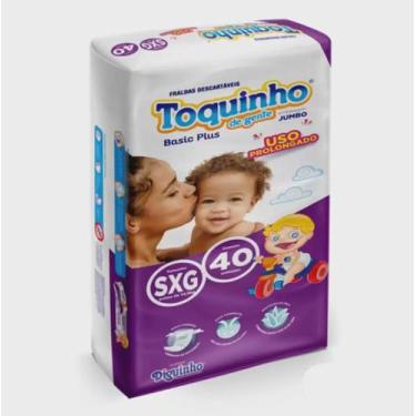 Imagem de Fralda Descartável Toquinho de Gente Basic Plus Tamanho SXG - 40 Tiras