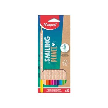 Imagem de Lápis de cor Maped smiling planet com 12 cores