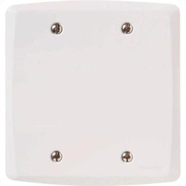 Imagem de Placa 4x4 Cega Tramontina Espelho Tampa Lux Branca Parede