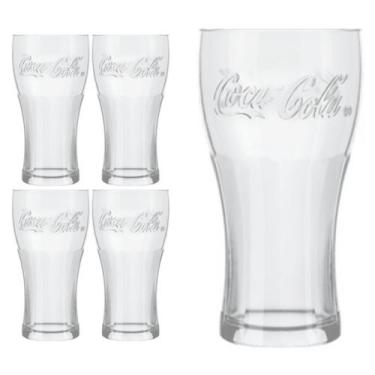 Imagem de Copo Coca-Cola Contour De Vidro 300ML Nadir Figueiredo 4Un - NADIR FIG