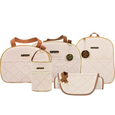 Imagem de Kit Bolsa Mala Bebê Menino Menina Unissex Com Mochila Passeio Enxoval 