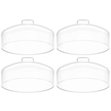 Imagem de 4 Cúpulas para Prato de Bolo Natural Tampa de Plástico 31cm Haus Concept
