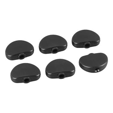 Imagem de Generic Dica de Pino de Ajuste de Guitarra, Univeral Com Duração de 6pcs Botões da Cabeça da Máquina de Guitarra para Performance (Preto)