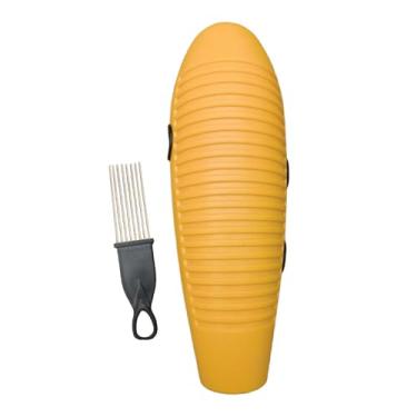 Imagem de predolo Instrumento Guiro para crianças, acompanhamento de banda de percussão latina, auxiliar de ensino, brinquedo educacional inicial para classes de jardim, Amarelo