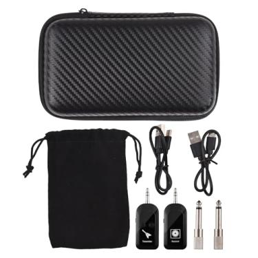 Imagem de LiebeWH de Guitarra Sem Fio Recarregável 2.4G Transmissor de Guitarra e Receptor Conjunto para Graves Elétricos (1 transmissor com 1 receptor)