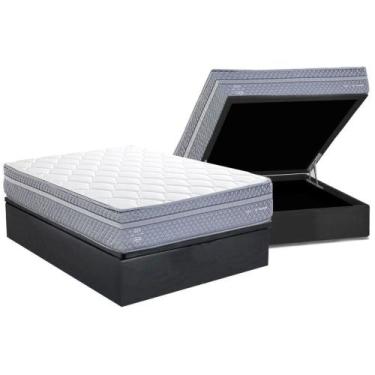 Imagem de Conjunto Box Baú Casal: Colchão Molas Herval Maxspring C1780 + Base CR
