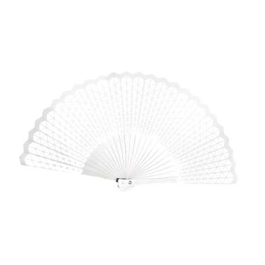 Imagem de IEUDNS Ventilador de mão de metal, fácil de transportar, portátil, compacto, elegante, com design oco para mulheres, acessório de moda, ventilador de mão