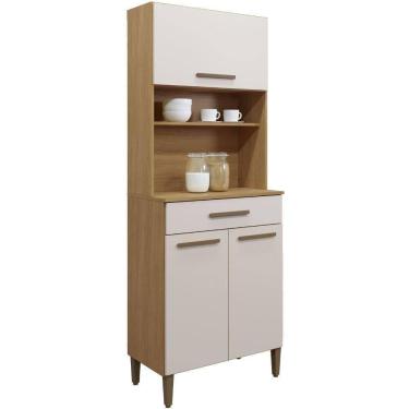 Imagem de Paneleiro Itália 3 Portas 1 Gaveta Cinamomo Off White Arte Móveis