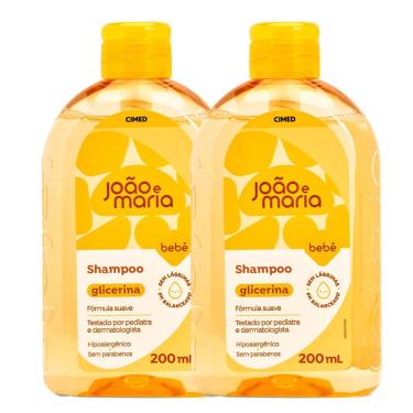 Imagem de Kit 2 Shampoo Bebê João e Maria Glicerina 200ml