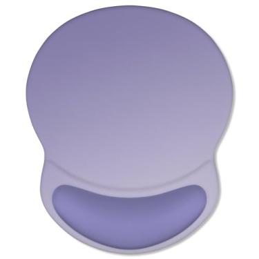 Imagem de ITNRSIIET Mouse pad ergonômico com descanso de pulso em gel confortável, base de poliuretano antiderrapante, superfície texturizada lisa, reduz a fadiga das mãos e a dor no pulso, 220 x 180 mm para