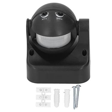 Imagem de Sensor de Movimento Detector Interruptor Inteligente Infravermelho à Prova D'água Pir para Segurança Doméstica Abs Habitação (Preto)