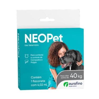 Imagem de Neopet Ourofino Fipronil Para Cães Acima de 40kg Pipeta 4,02ml - Ouro 