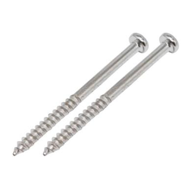 Imagem de Kit 2 Parafuso Captador Baixo Metal Cromado - Ronsani