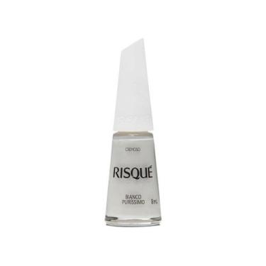 Imagem de Esmalte Risqué Branco Cremoso Branco Puríssimo 8ml - Risque