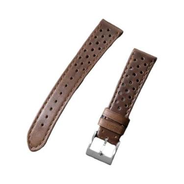 Imagem de Pulseira De Couro Genuíno Vintage Para Omega Samsung Galaxy Watch 6 5 