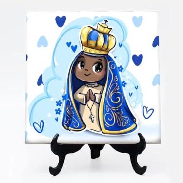 Imagem de Quadro azulejo Devoto de Nossa Senhora Aparecida 25