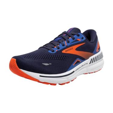 Imagem de Brooks Tênis de corrida masculino Adrenaline GTS 23 Supportive, Pavão/Laranja/Surf the Web, 38