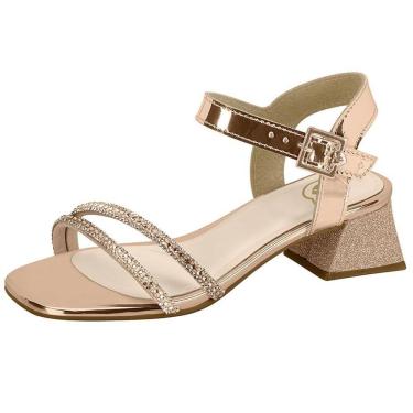 Imagem de Sandália Infantil Menina Salto Bloco Elegante Molekinha