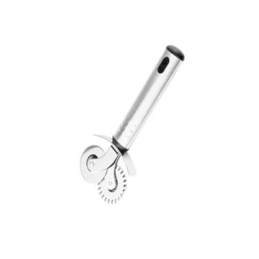 Imagem de Carretilha Dupla Em Inox Para Cortar Massa Pastel Pizza Mimo